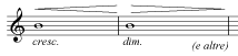 crescendo e diminuendo